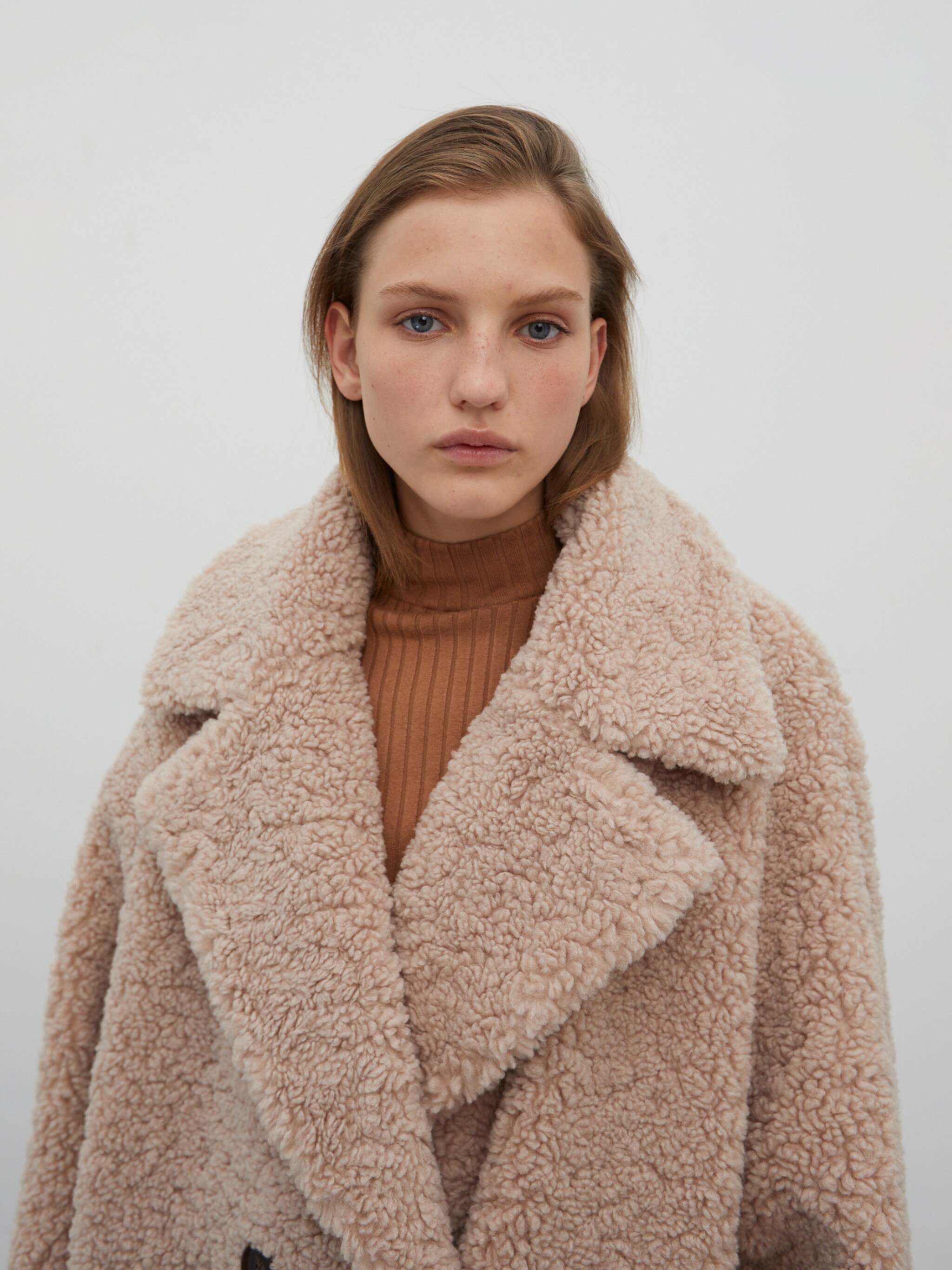 EDITED Produits Manteau mi-saison 'Manuela' cappuccino