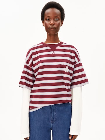 ARMEDANGELS Shirt 'ICONIC' in Rood: voorkant