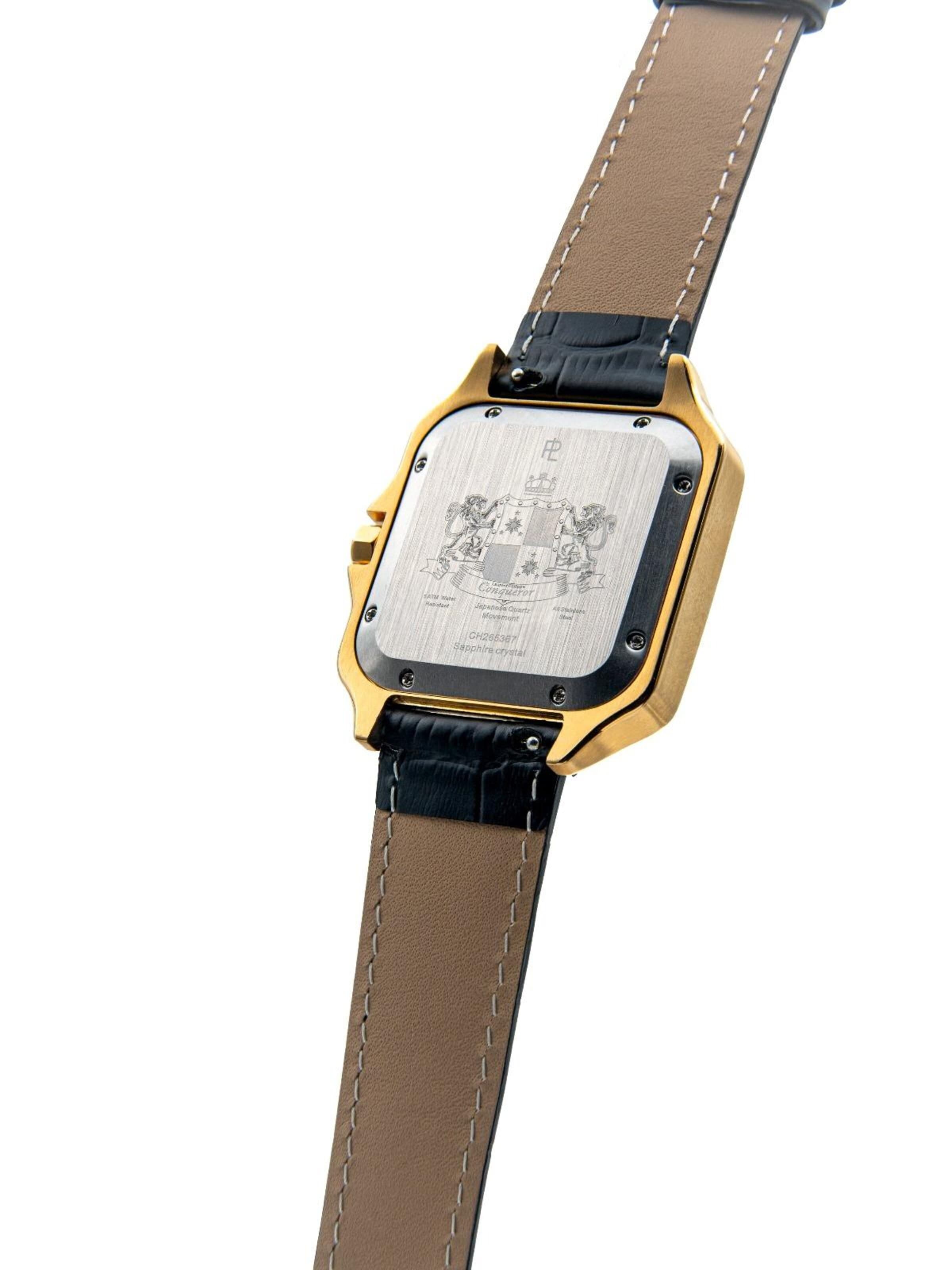 Laurent Philippe - Reloj analógico 'Conqueror The Golden Empress – Phantom' en negro