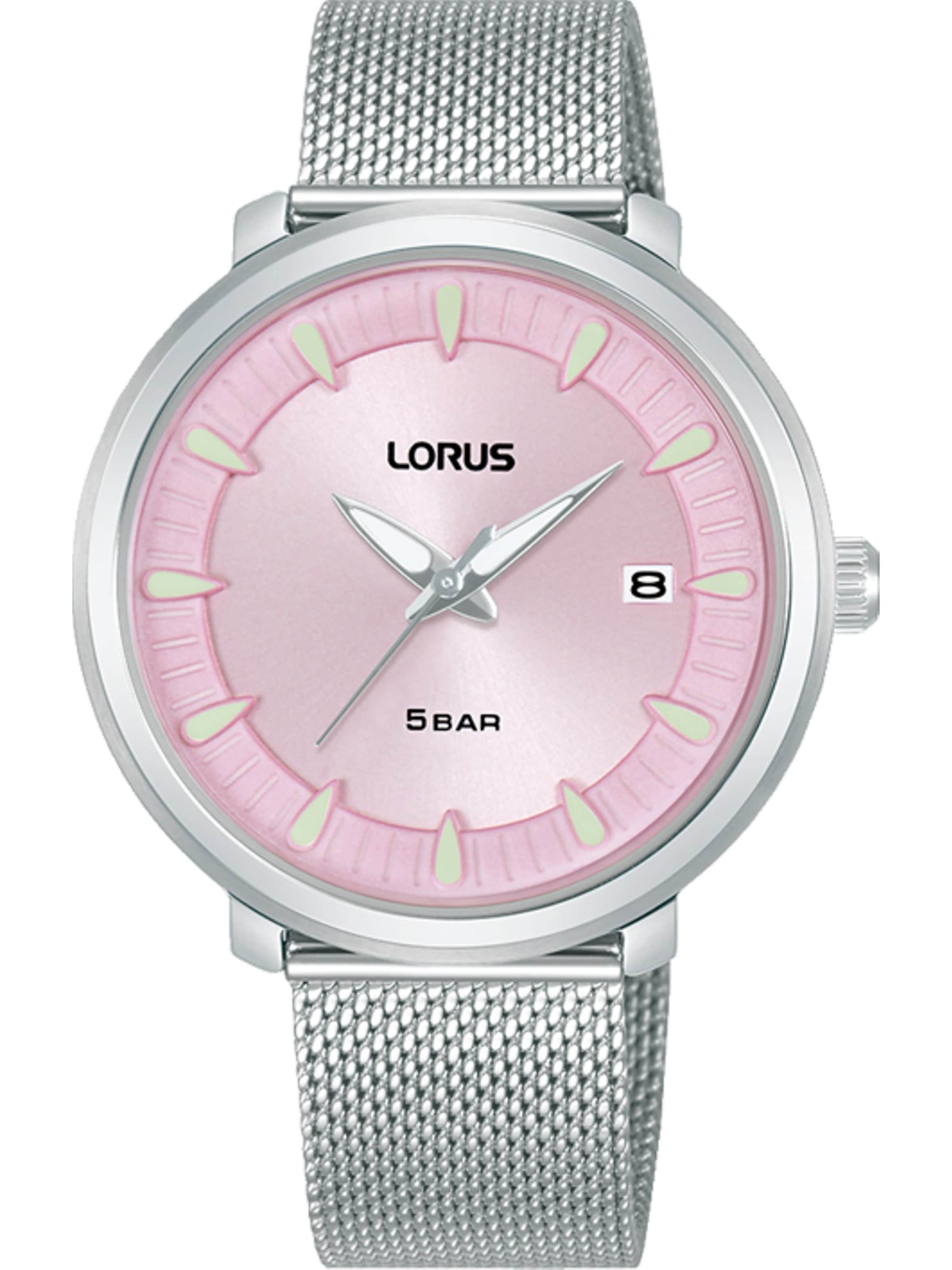 LORUS Analoguhr in Silber: Vorderseite