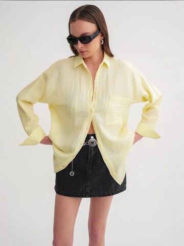 Camicia da donna di MixRay in giallo