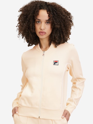 FILA Sweatvest 'LAIBEN' in Beige: voorkant