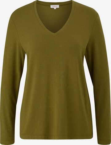 s.Oliver Shirt in Groen: voorkant