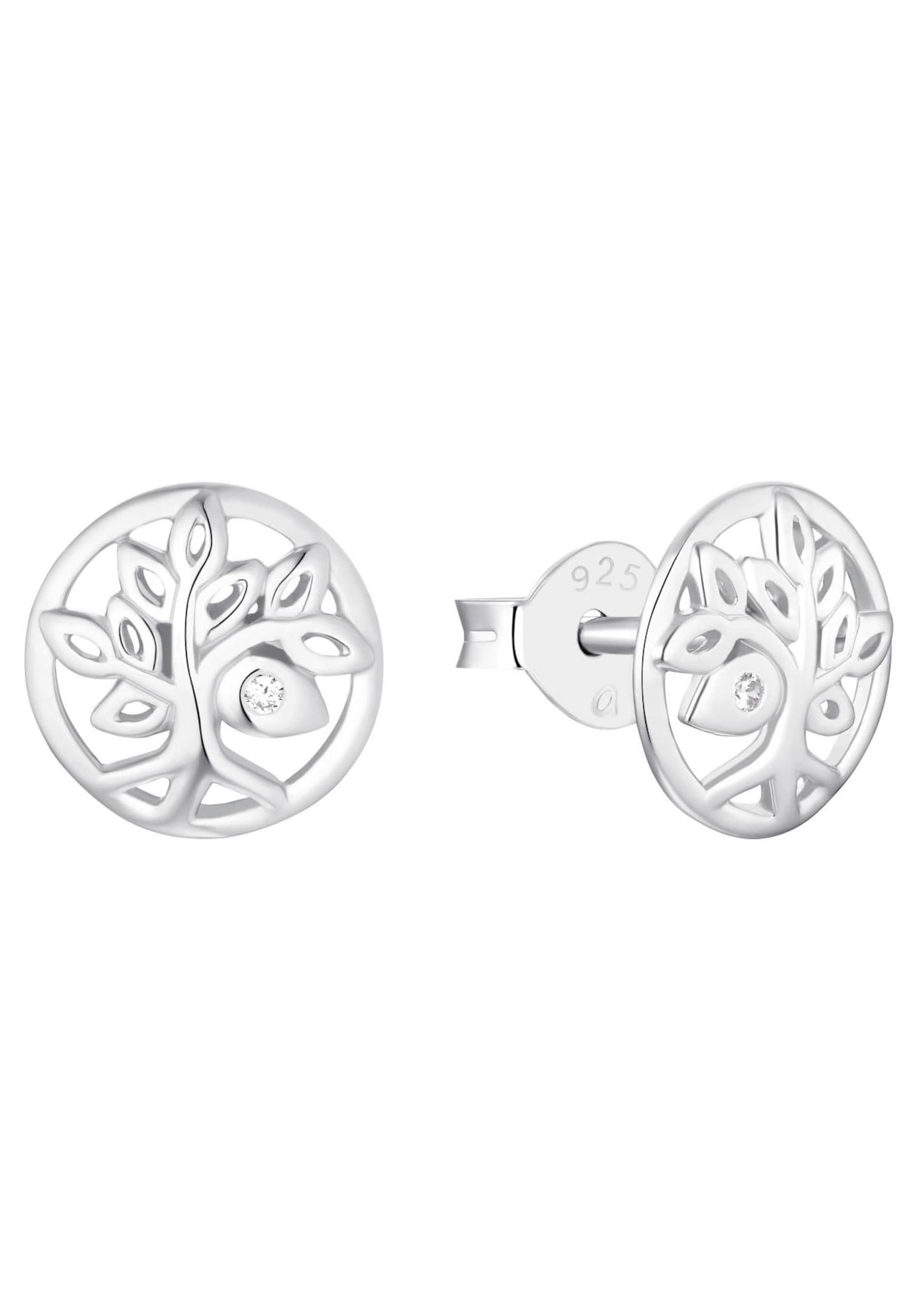 AMOR Earrings in Silver: front