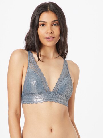 ETAM Triangle Bra 'CHERIE CHERIE' in Blue: front