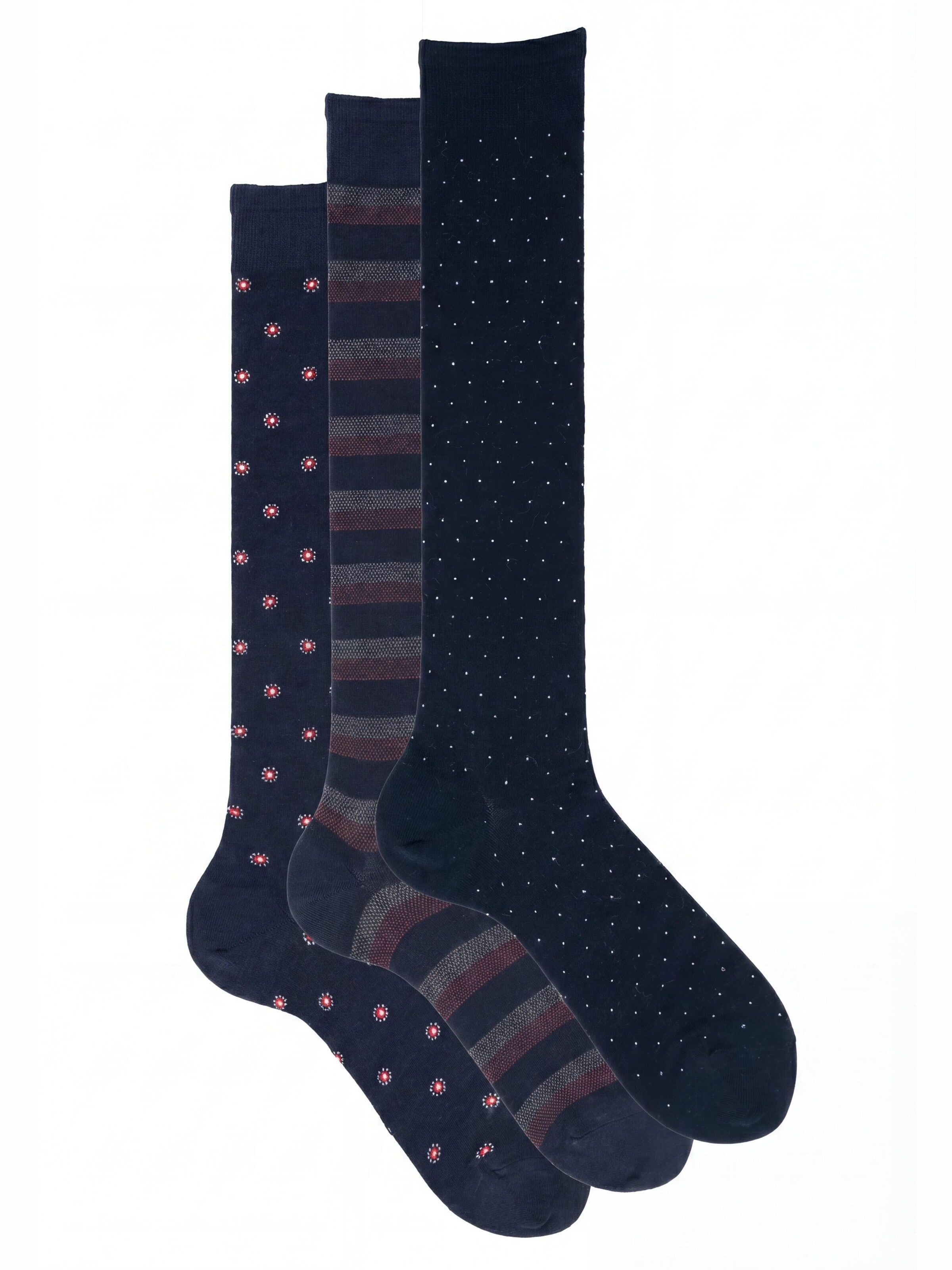 Ciocca Knee High Socks in Mixed colors: front