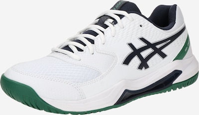 Sportiniai batai 'GEL-DEDICATE 8' iš ASICS, spalva – nakties mėlyna / žalia / balta, Prekių apžvalga