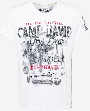 Maglietta di CAMP DAVID in bianco: frontale