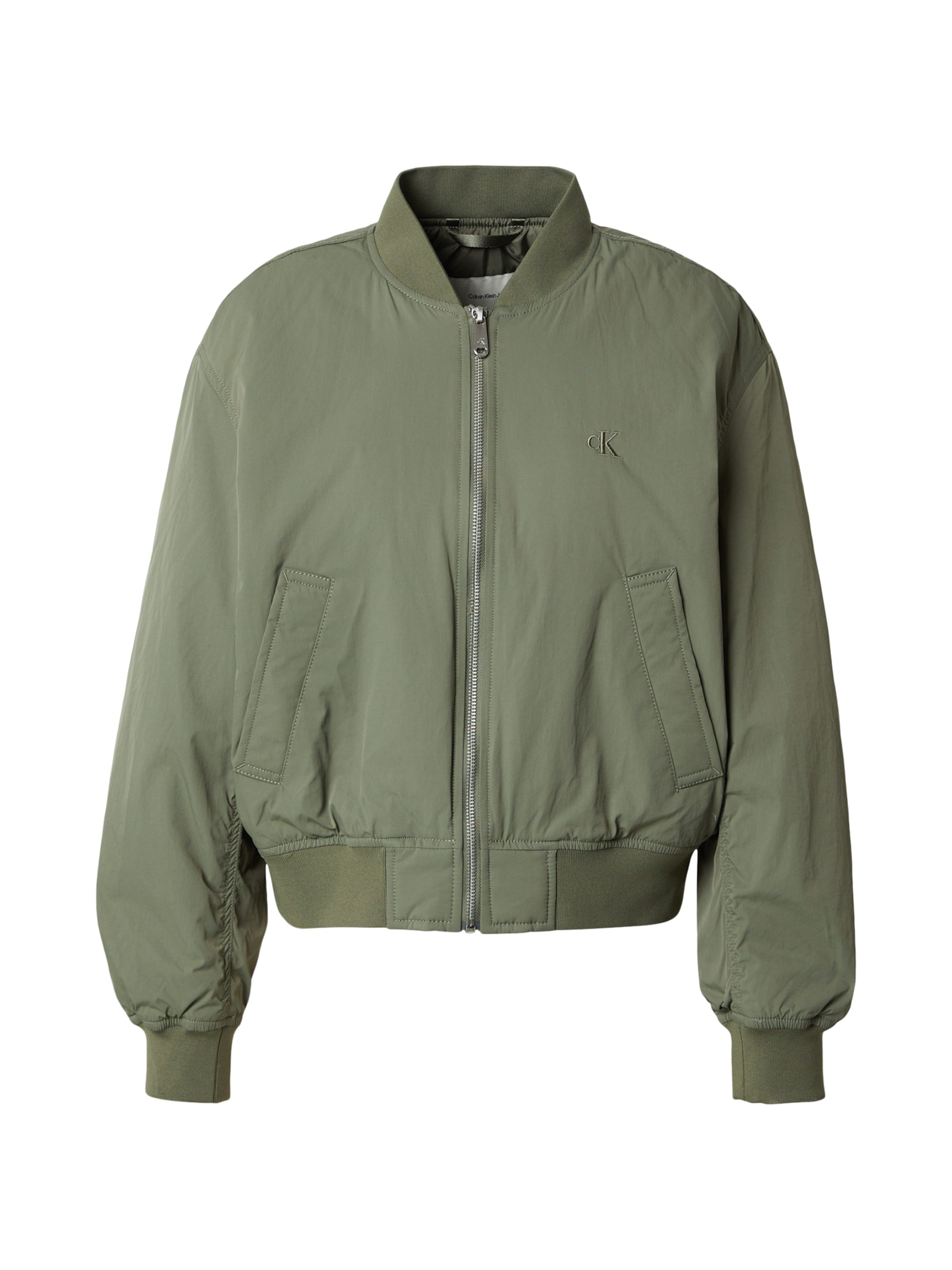 Regular Veste mi-saison 'ESSENTIAL' Calvin Klein Jeans en vert : devant