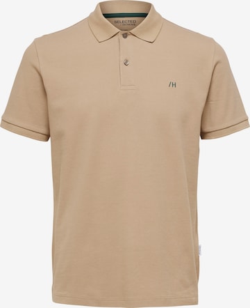 SELECTED HOMME Shirt 'DANTE' in Bruin: voorkant