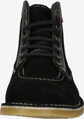 Kickers Lace-Up Ankle Boots in Black