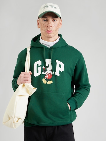 GAP Mikina 'DISNEY X GAP' - Zelená: predná strana