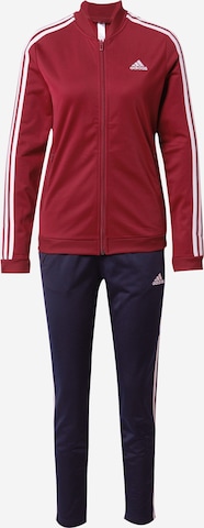 ADIDAS SPORTSWEAR Tracksuit 'Essentials 3-Stripes' in Red: front