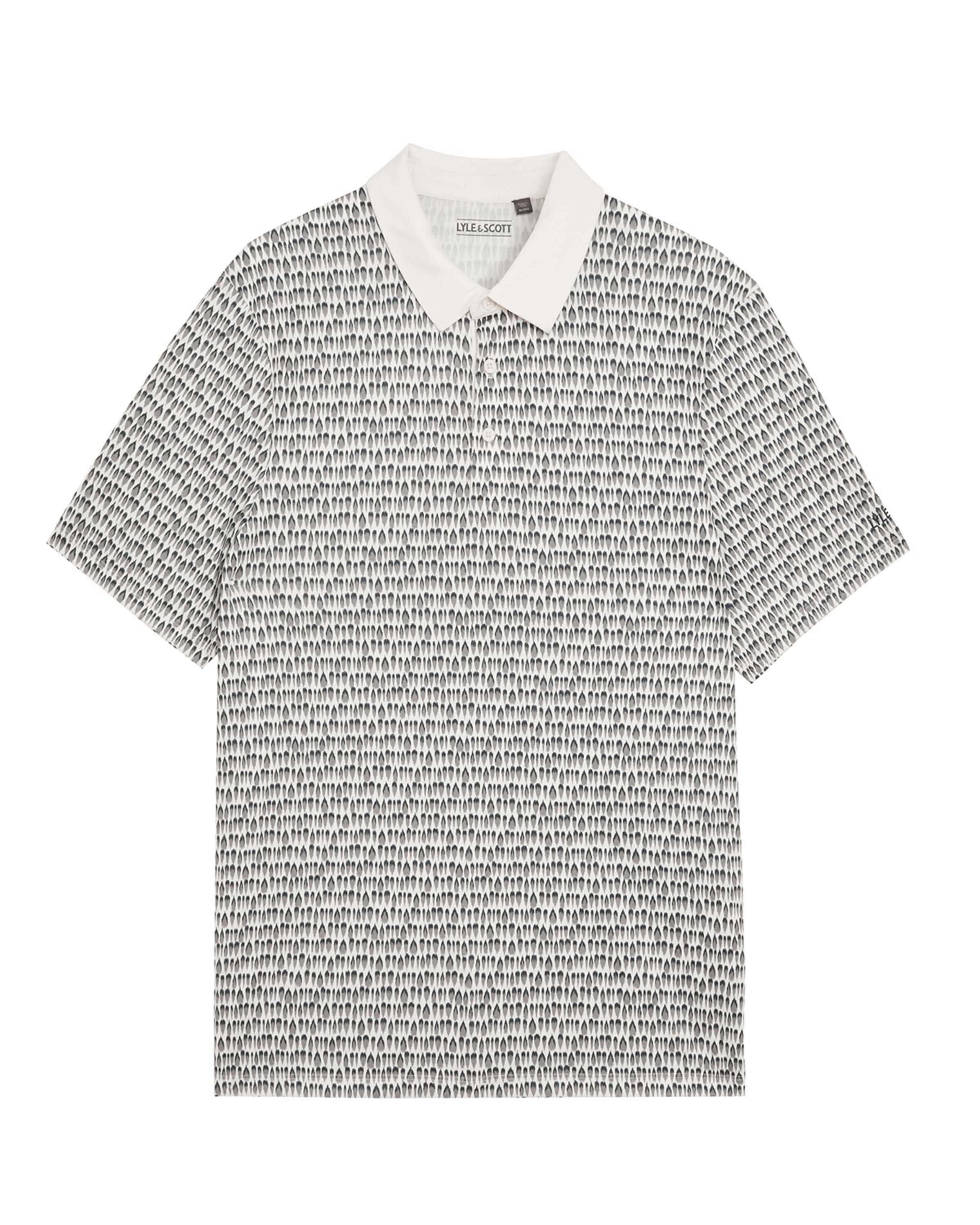 Lyle & Scott Shirt 'Golf Divot' in Wit: voorkant