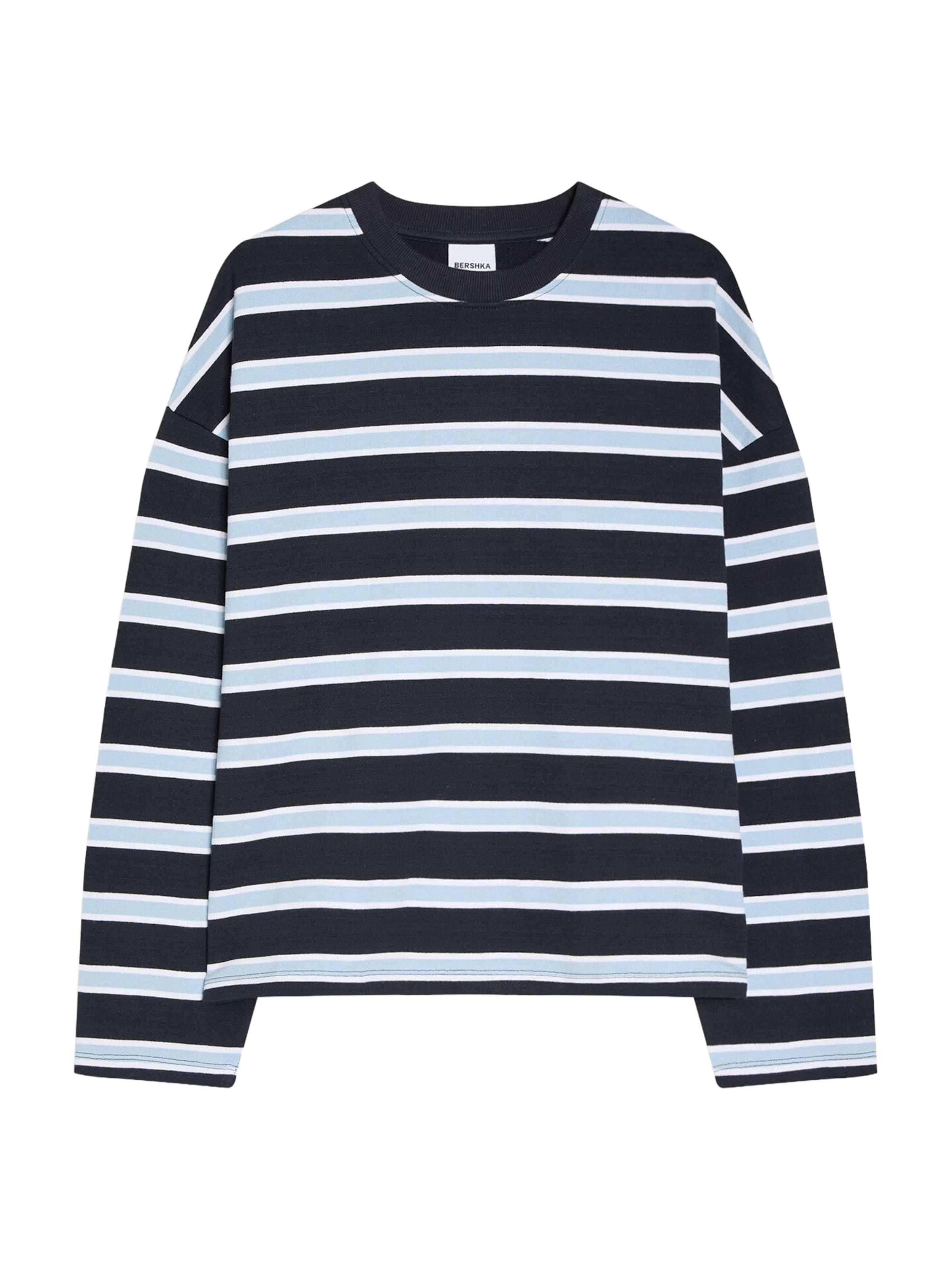 Bershka Тениска в синьо: отпред