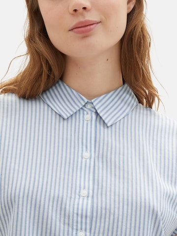 TOM TAILOR DENIM Bluse in Blau