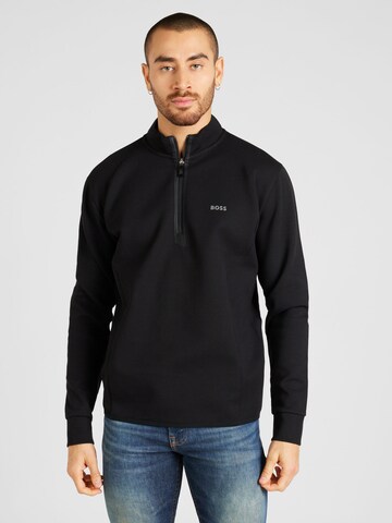 BOSS Sweatshirt in Zwart: voorkant