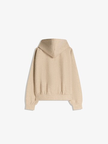 Bershka Sweat jacket in Beige