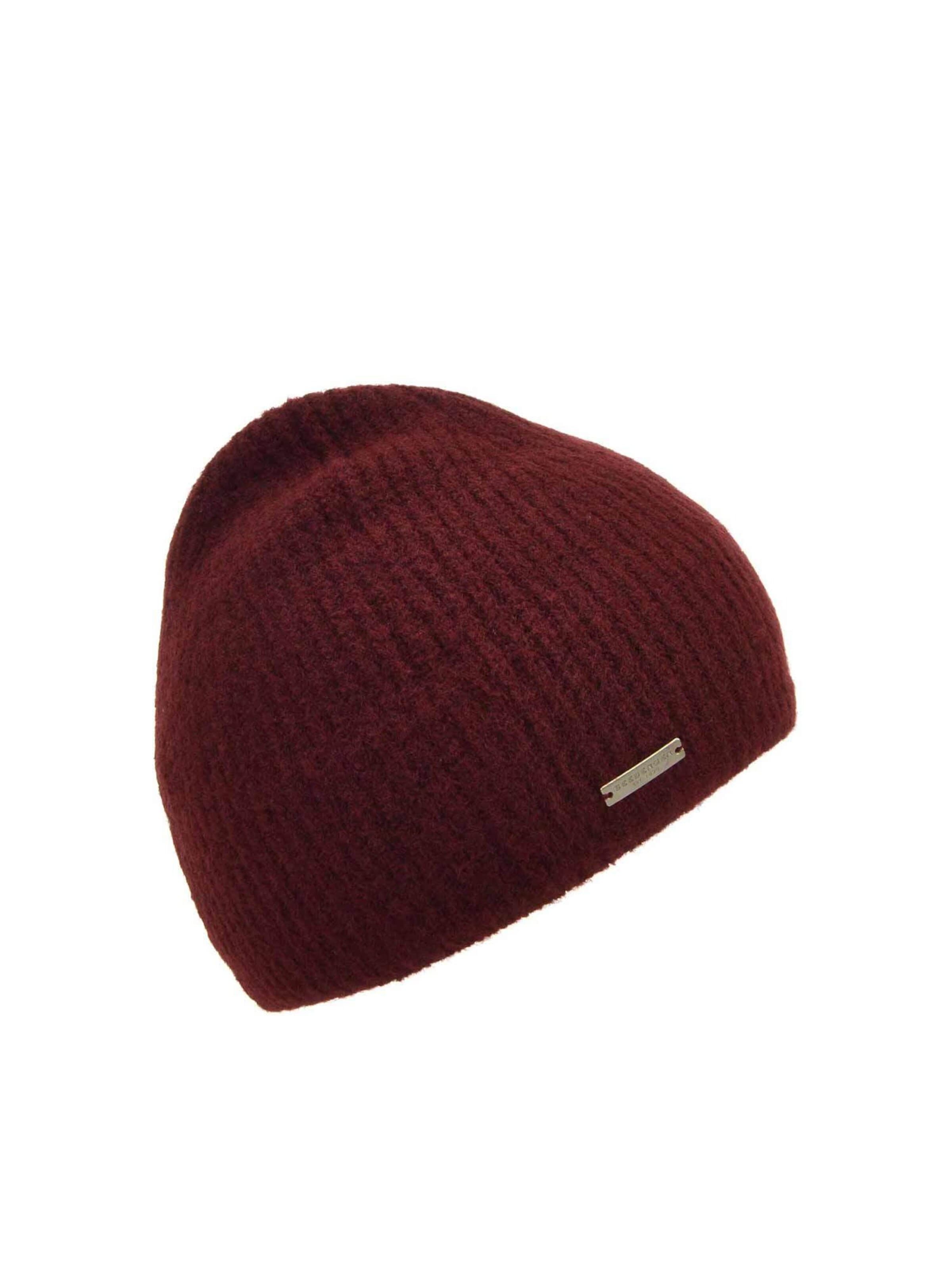 Seeberger Beanie 'Mütze' in Red: front