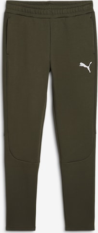 PUMA Tapered Sporthose 'Evostripe' in Grün: Vorderseite