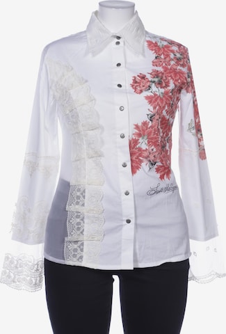 Save the Queen Bluse XL in Weiß: Vorderseite