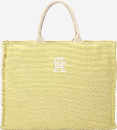 TOMMY HILFIGER Strandtasche in gelb / weiß, Produktansicht
