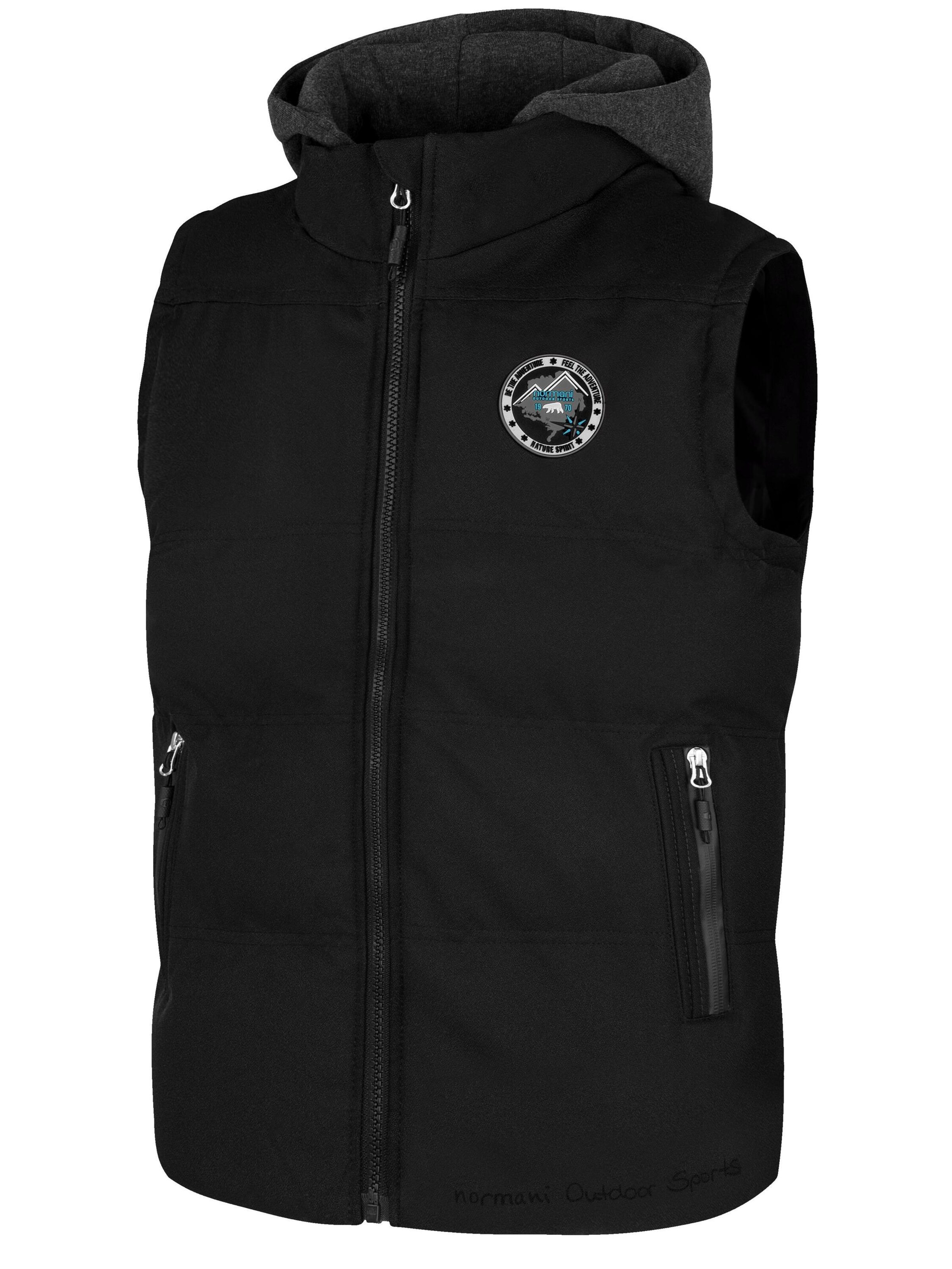 Gilet de sport 'Skien' normani en noir