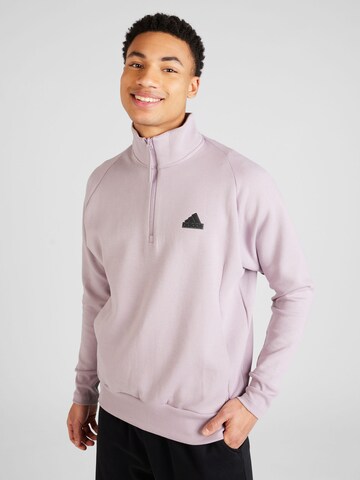 ADIDAS SPORTSWEAR Athletic Sweatshirt 'Z.N.E.' in Purple: front