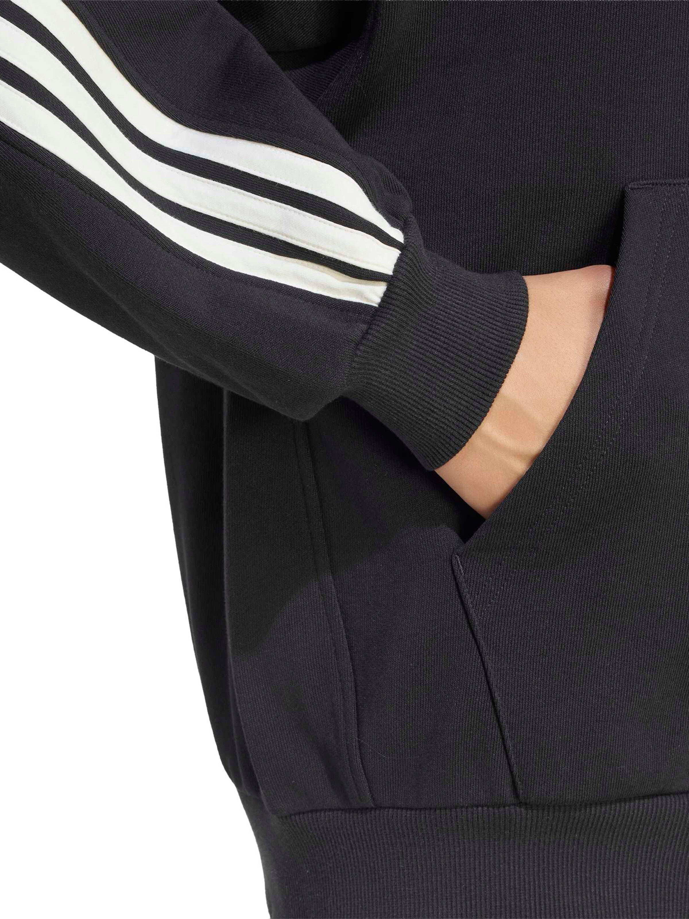 Bluză cu fermoar sport de la ADIDAS SPORTSWEAR pe negru