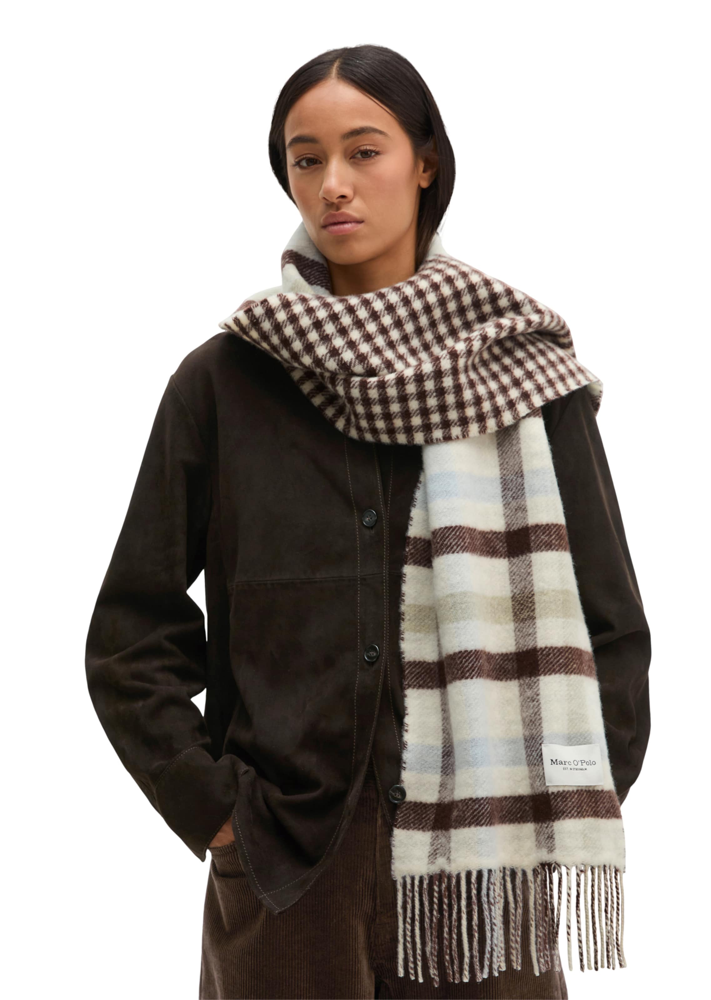Marc O'Polo Schal in Beige: Vorderseite
