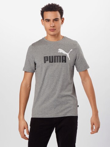PUMA Sportshirt 'ESS+' in Grau: predná strana