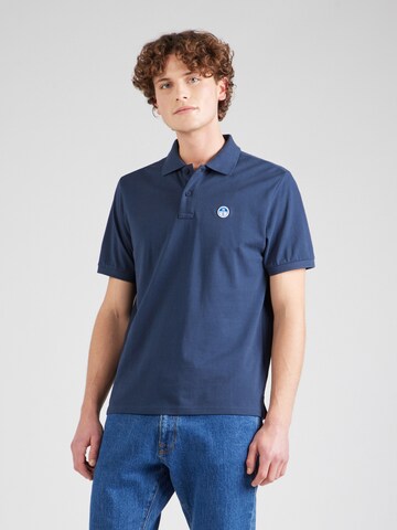 North Sails Poloshirt in Blau: Vorderseite