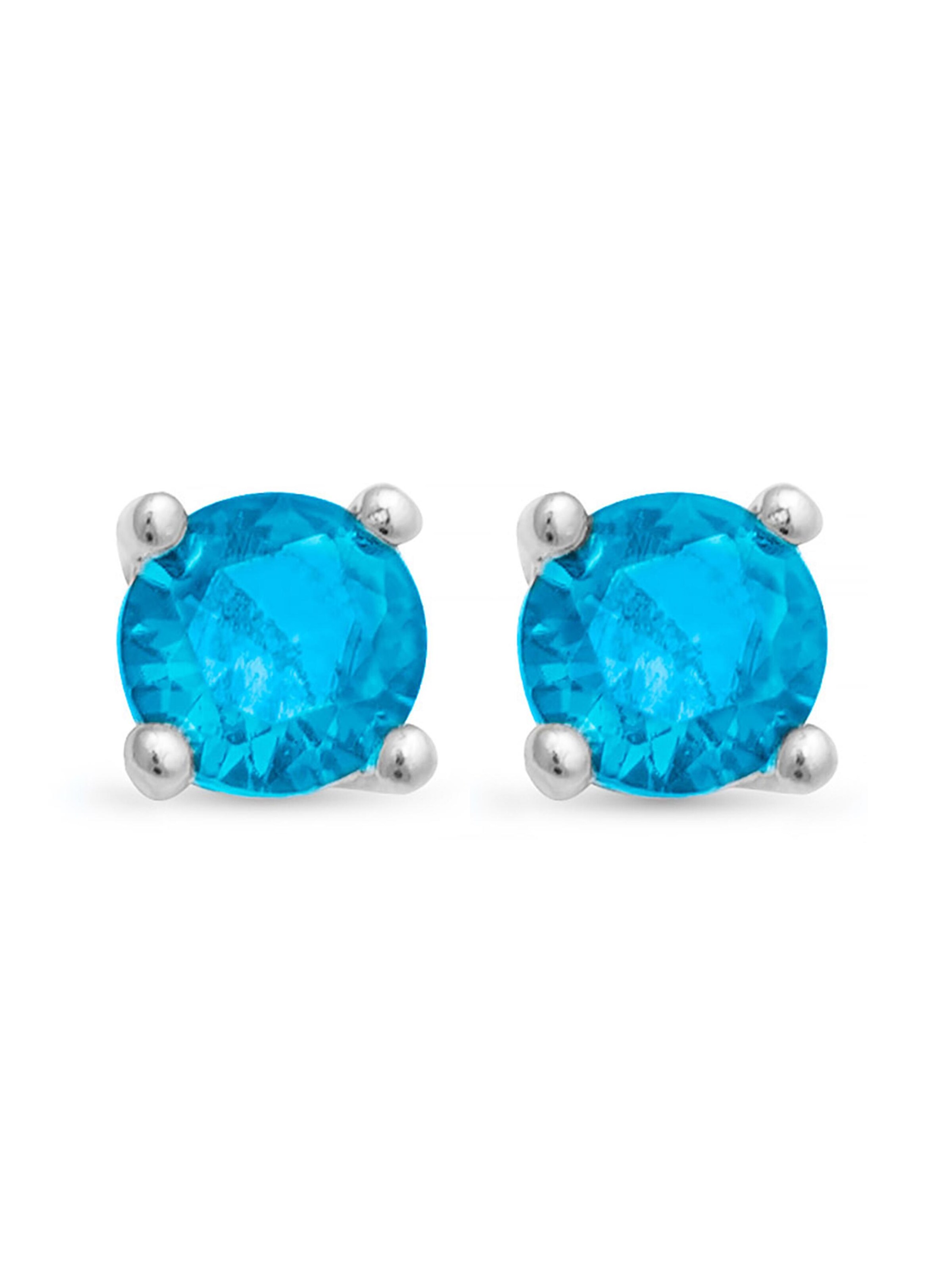 Luxenter - Pendientes 'Otieno' en azul: frente