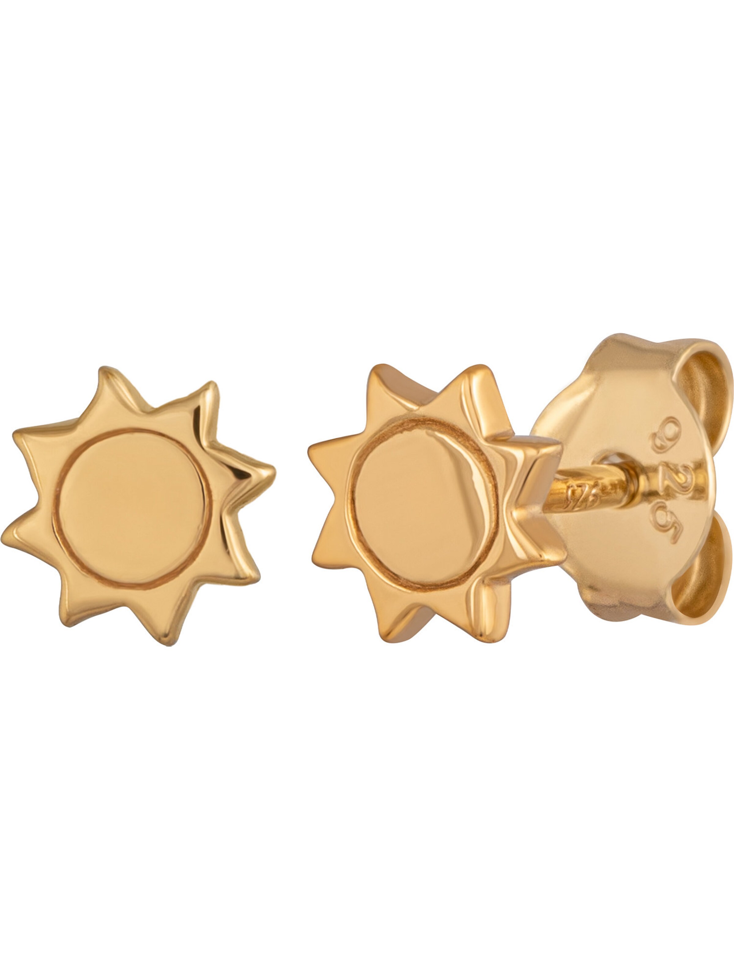 caï Ohrstecker in Gold: Vorderseite