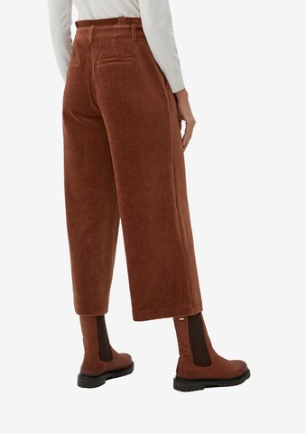 Wide Leg Pantalon s.Oliver en marron