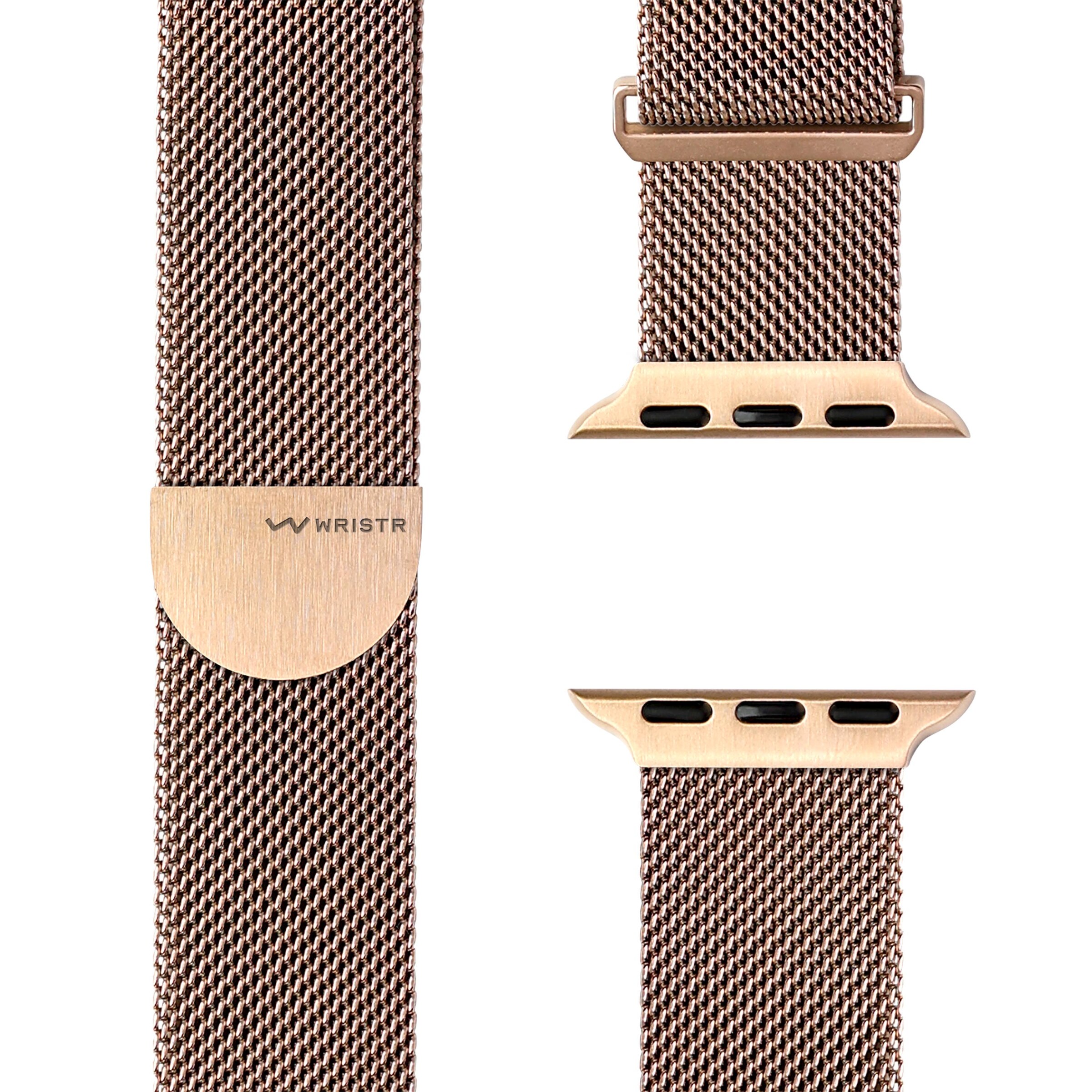 WRISTR Armband 'Milanese Loop' in Pink: Vorderseite