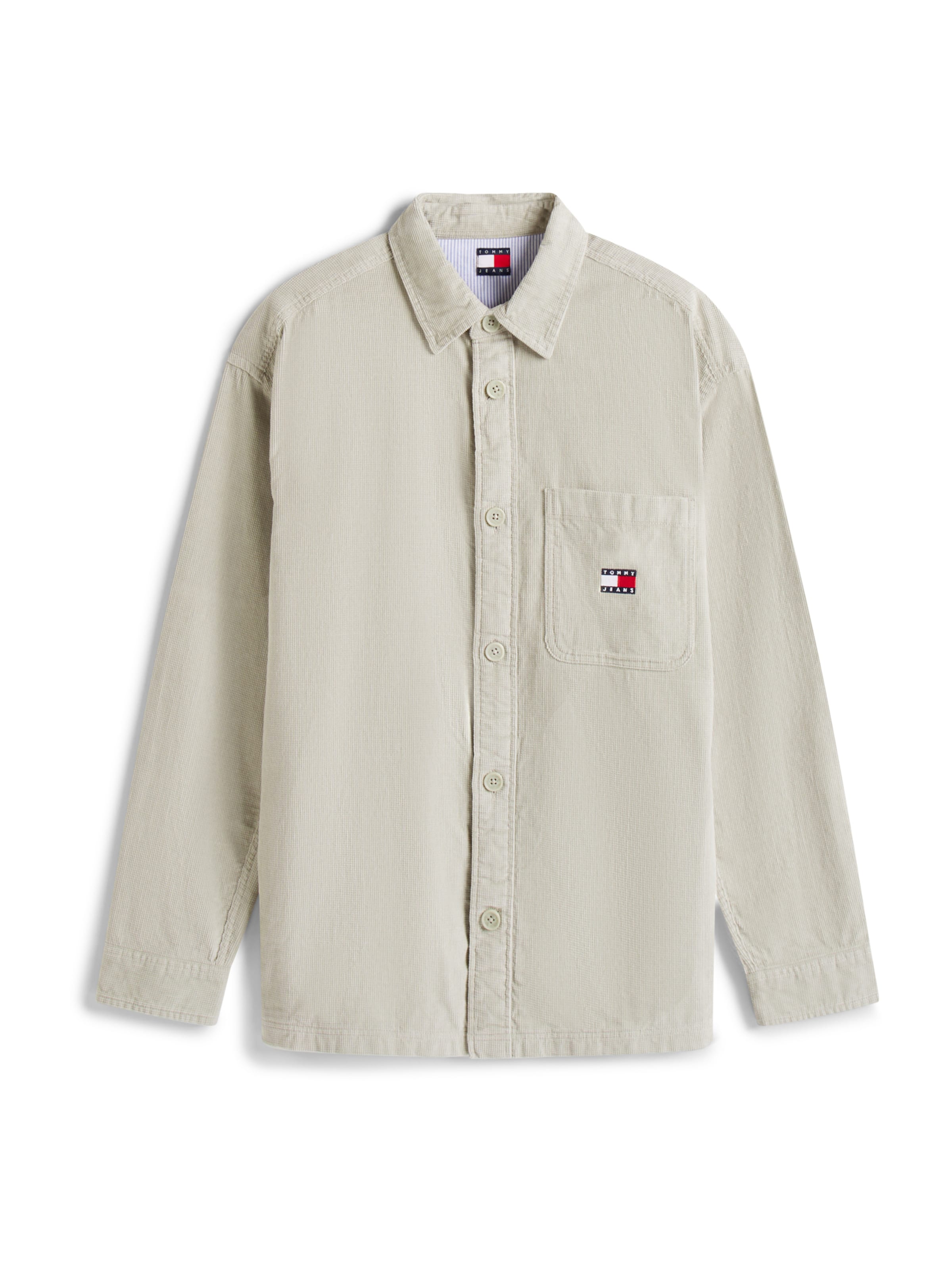 Tommy Jeans Regular fit Ing 'BRICK' - zöld: elől