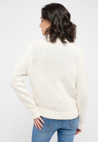 MUSTANG Strickjacke 'Sedalia' in Weiß