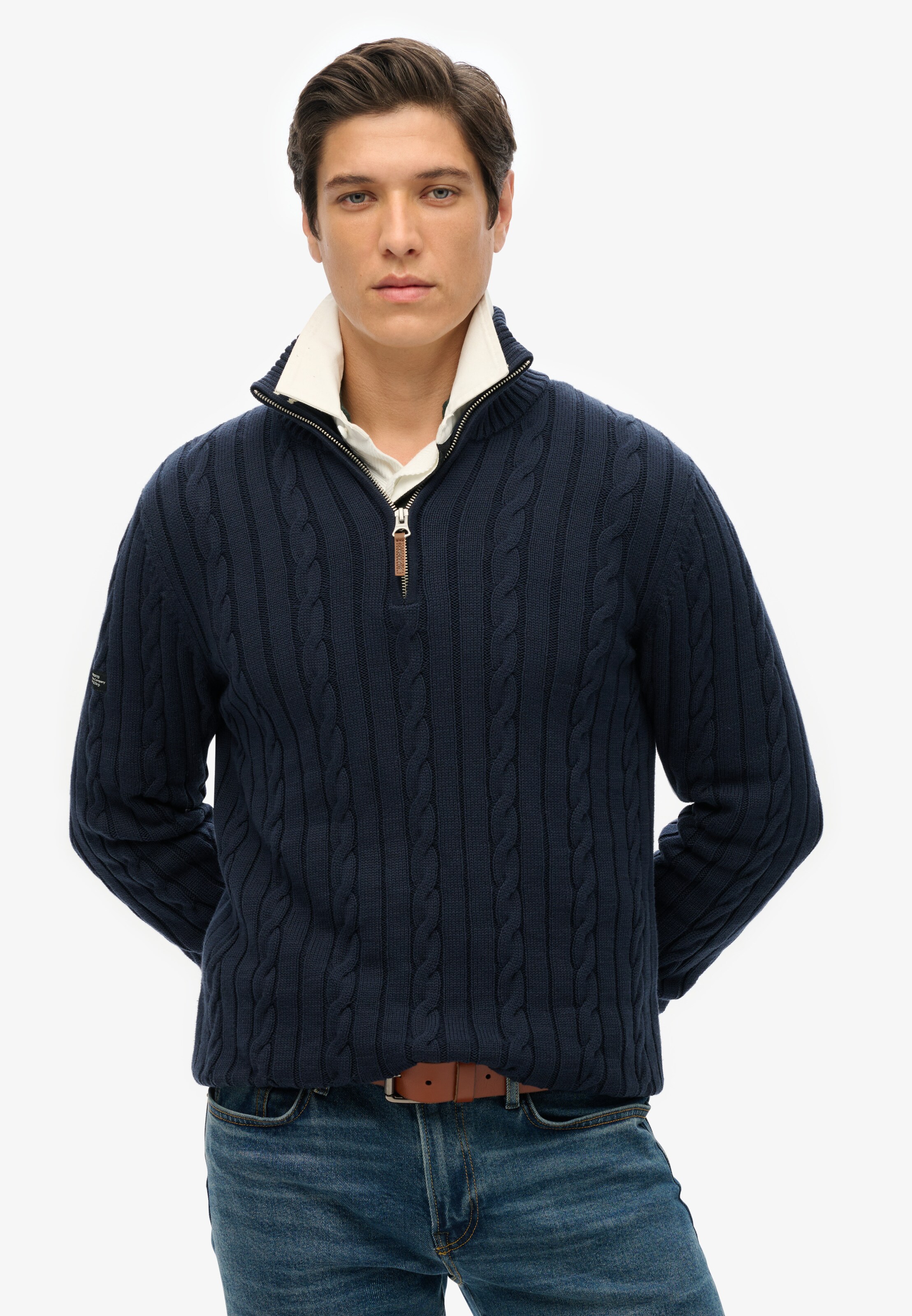 Pull-over Superdry & Co en bleu : devant