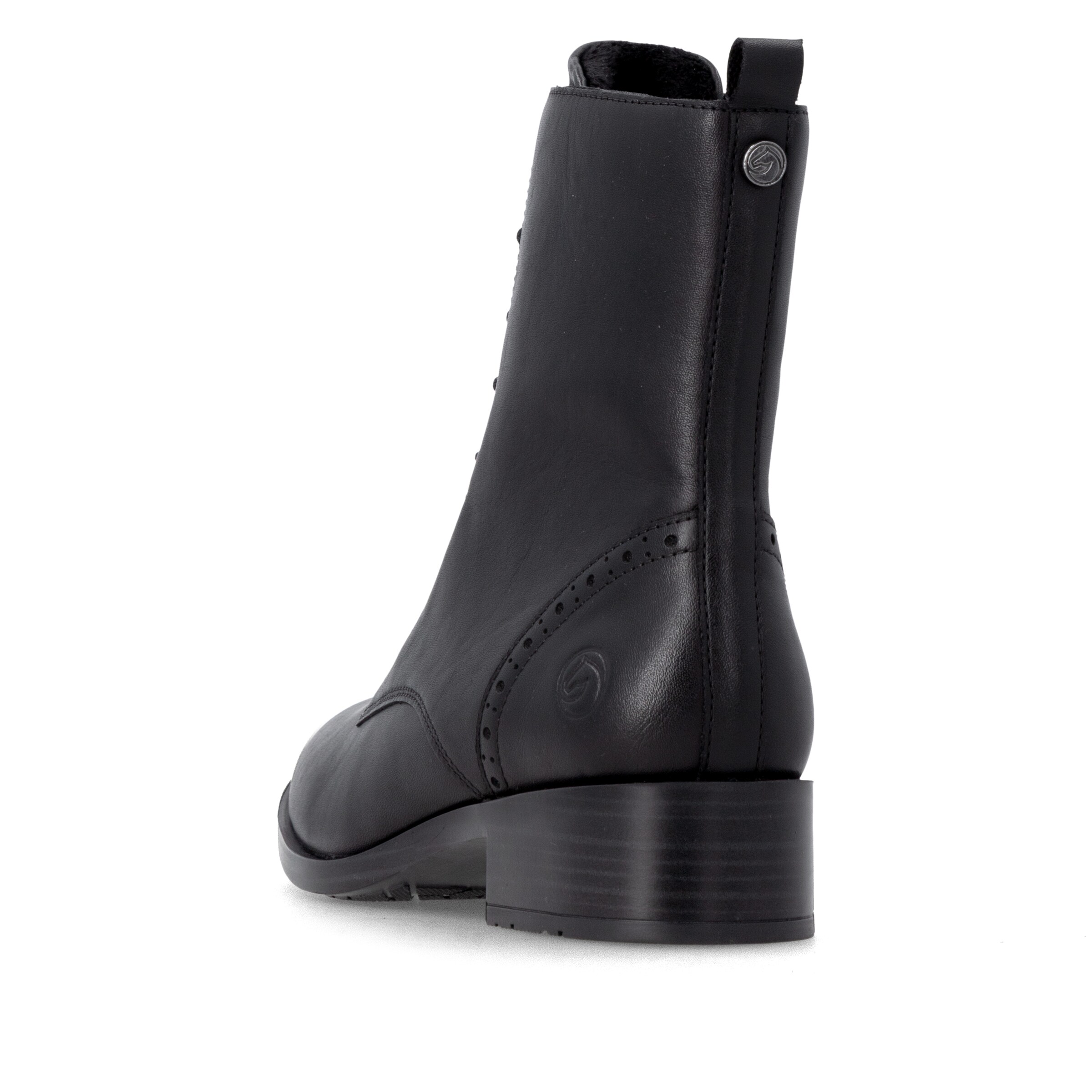 REMONTE Lace-Up Ankle Boots in Black