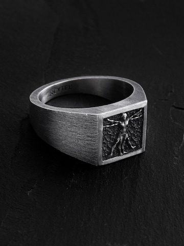 REYTEL Ring 'VITRUVIAN MAN' in Zilver