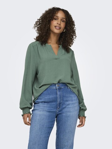 ONLY Carmakoma Blus 'CARMETTA' i grön: framsida