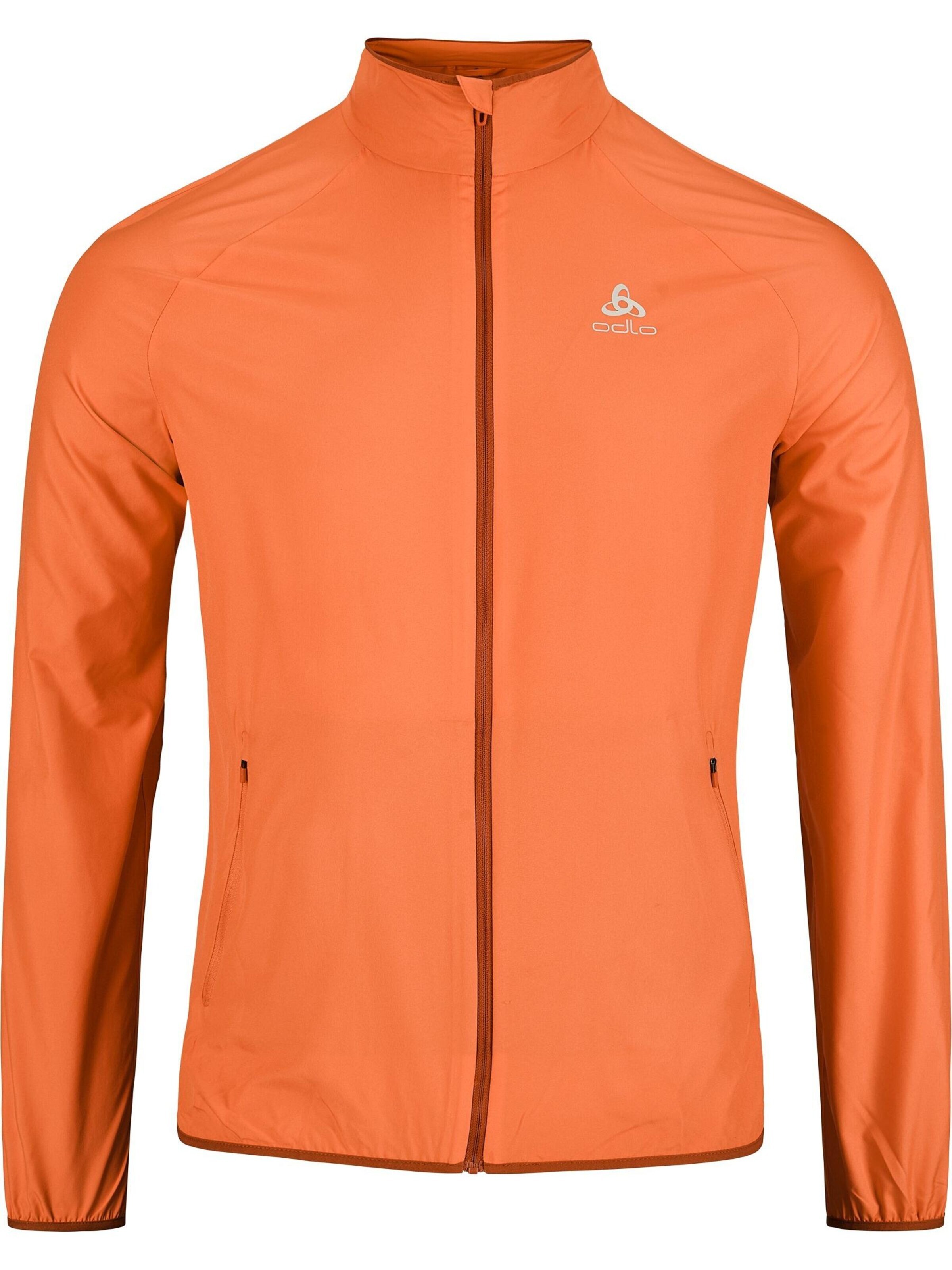 Giacca sportiva 'ESSENTIAL LIGHT' di ODLO in arancione: frontale