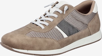 Baskets basses Rieker en beige : devant