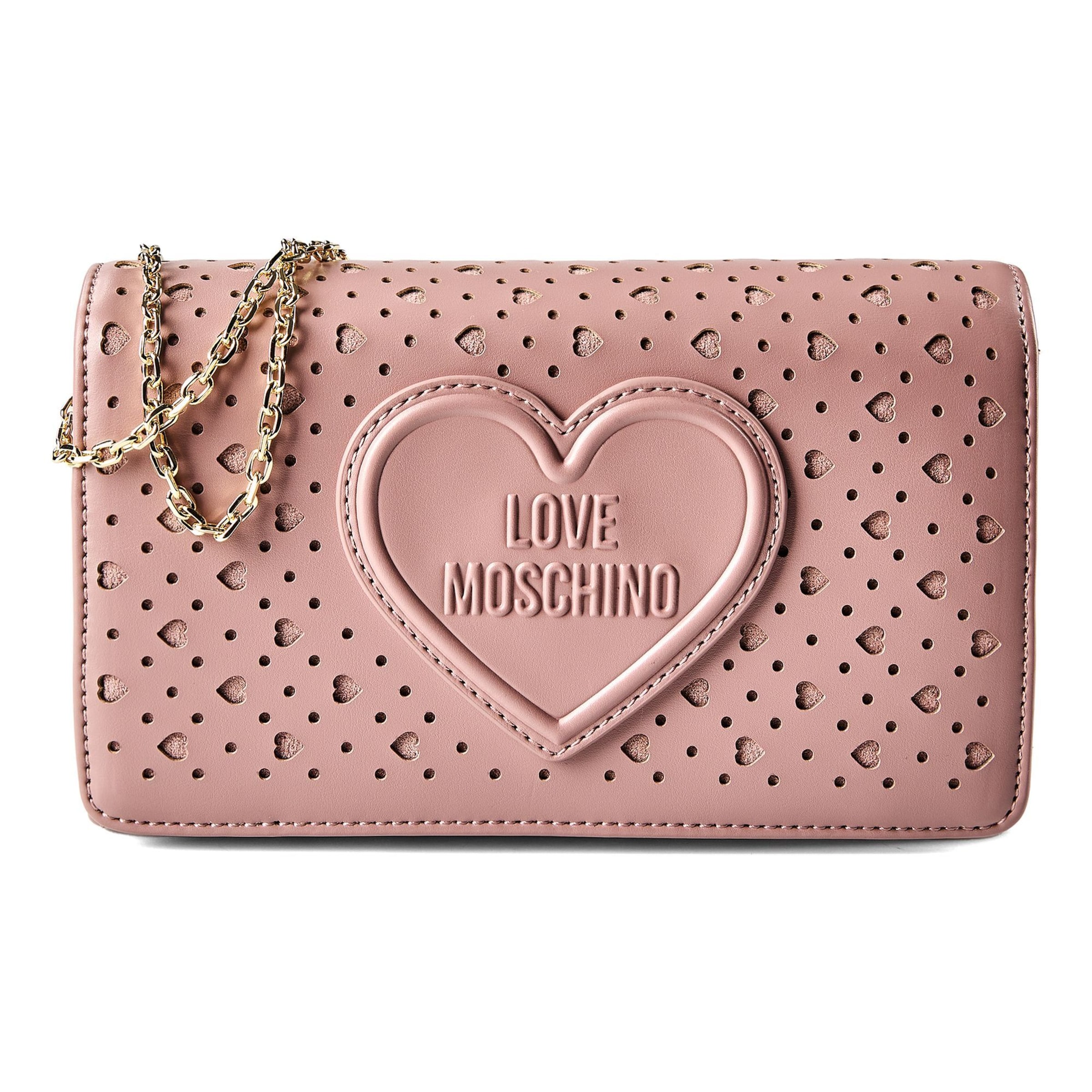 Sac à bandoulière 'Smart' Love Moschino en rose : devant