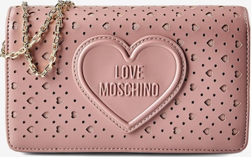 Sac à bandoulière 'Smart' Love Moschino en rose : devant