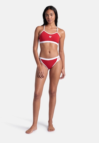 ARENABustier Sportski bikini 'ICONS' - crvena boja