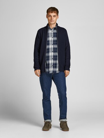 JACK & JONES Knit Cardigan 'Annel' in Blue