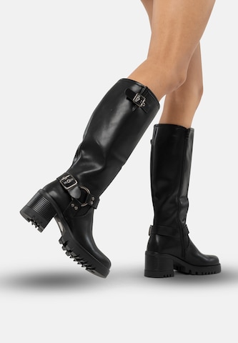 Bottes Salinyang en noir : devant
