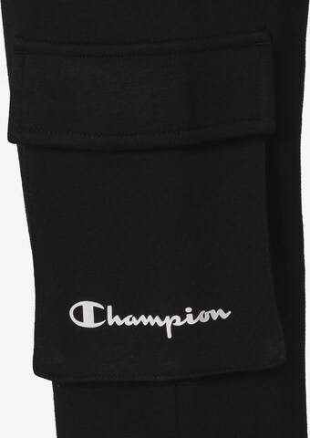 Champion Authentic Athletic ApparelLoosefit Hlače - crna boja